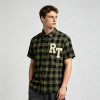 Towel Embroidery Applique Buffalo Plaid Shirt | Oversized Fit | Street Casual Daily Wear | Clothing Manufacturer