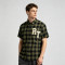 Towel Embroidery Applique Buffalo Plaid Shirt | Oversized Fit | Street Casual Daily Wear | Clothing Manufacturer