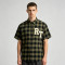 Towel Embroidery Applique Buffalo Plaid Shirt | Oversized Fit | Street Casual Daily Wear | Clothing Manufacturer