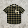 Towel Embroidery Applique Buffalo Plaid Shirt | Oversized Fit | Street Casual Daily Wear | Clothing Manufacturer