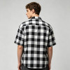 Applique Embroidery Buffalo Plaid Short Sleeve Shirt | Boxy Oversized Fit | Streetwear Manufacturer
