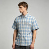 Rhinestone Plaid Short Sleeve Shirt | Loose Boxy Fit | Street Daily Casual Wear | Streetwear Manufacturer