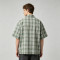 Towel Embroidery Plaid Short Sleeve Shirt | Relaxed Oversized Fit | Breathable Cotton Plaid Fabric | Clothing Manufacturer