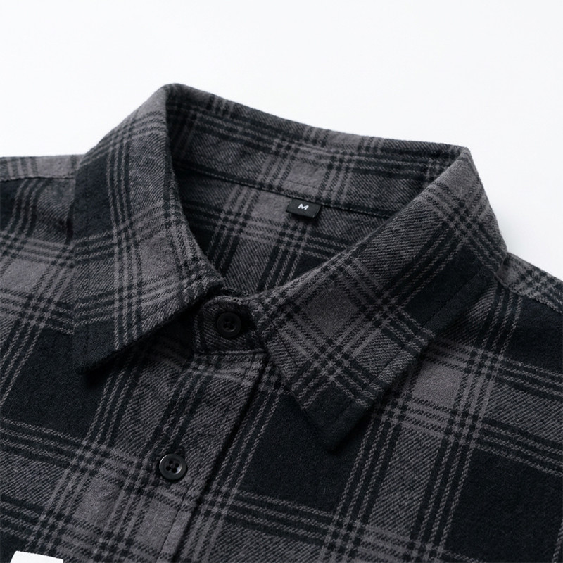 Screen Print Plaid Short Sleeve Shirt