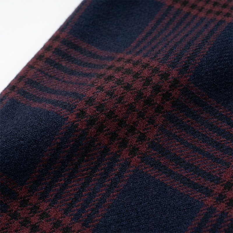 Plaid Shirt With Towel Embroidery