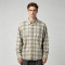 Long Sleeve Plaid with Reflective Print Shirt | Reflective Night Visible | Street Daily Outfit | Clothing Manufacturer