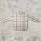 Long Sleeve Plaid with Reflective Print Shirt | Reflective Night Visible | Street Daily Outfit | Clothing Manufacturer