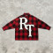 Applique Embroidery Long Sleeve Plaid Shirt | Loose Oversized Fit | 100% Cotton | OEM Streetwear