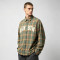 Plaid Applique Shirt With Towel Embroidery | 100% Cotton | Casual Street Daily Wear | OEM Streetwear