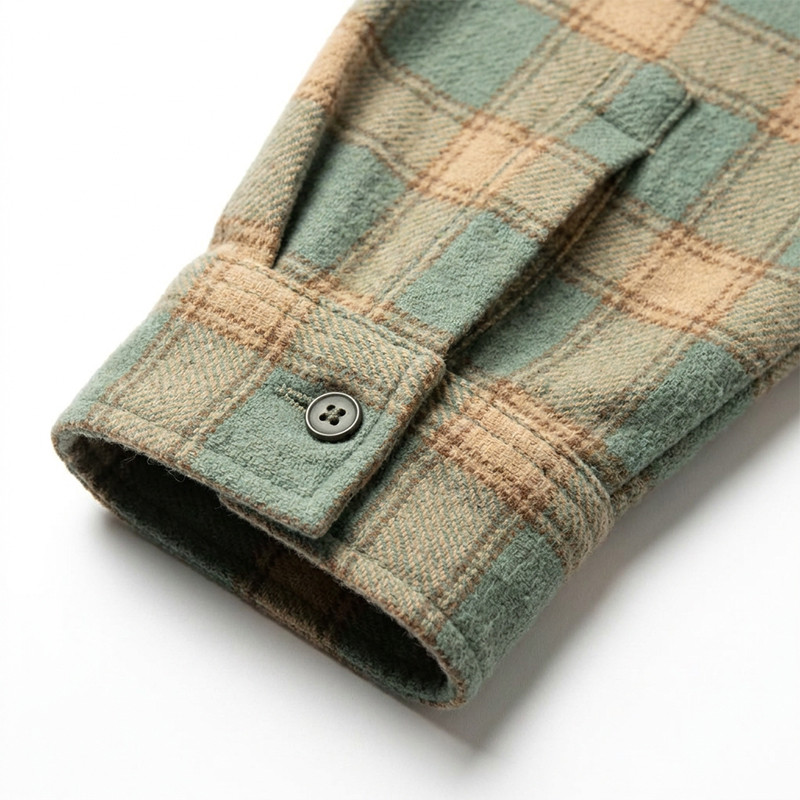 Plaid Applique Shirt With Towel Embroidery