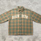 Plaid Applique Shirt With Towel Embroidery | 100% Cotton | Casual Street Daily Wear | OEM Streetwear