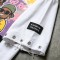 DTG Print Rivet Frayed Raw Edge Embroidery Patch T-shirt | Distressed Eyelet Detail | 100% Cotton Loose Fit | Custom Streetwear