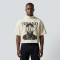 Cropped Mock Neck DTG Print and Washed T Shirt | Heavyweight Cotton | Custom Streetwear Manufacturer
