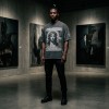 Washed DTG Print Embroidery Patch Beading Short Sleeve Tee | Heavyweight cotton | Gothic Religious Street Wear | OEM Streetwear