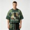 Washed DTG Print Tie Dye Crop Tee | 100% Cotton Oversized Cropped Fit | Street Daily Wear | OEM Streetwear