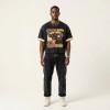 Distressed Washed DTG Print Graphic Tee | 100% Cotton Oversized Cropped Fit | Street Daily Wear | Custom Streetwear