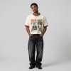 DTG Print Crew Neck Distressed Fringe Hem Tee | 100% Cotton Distressed Hem | Custom Streetwear