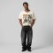 DTG Print Crew Neck Distressed Fringe Hem Tee | 100% Cotton Distressed Hem | Custom Streetwear