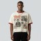 DTG Print Crew Neck Distressed Fringe Hem Tee | 100% Cotton Distressed Hem | Custom Streetwear