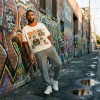DTG Print Crew Neck Distressed Fringe Hem Tee | 100% Cotton Distressed Hem | Custom Streetwear