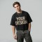Washed Crack DTG Print Cropped Distressed Tee | Hip Hop Street Casual Wear | Streetwear Clothing Manufacturer