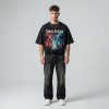Washed DTG Print Distressed Oversized Tee | 100% Cotton Oversized Fit | Custom Streetwear Manufacturer