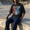 Washed DTG Print Distressed Oversized Tee | 100% Cotton Oversized Fit | Custom Streetwear Manufacturer