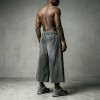 Pearl Bead Rhinestone Hotfix Cropped capri pants | Loose Wide Leg Cut | Streetwear Manufacturer