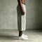 Pearl Bead Embellished Wavy Hem Cropped Capri pants | Elastic Drawstring Waist | Custom Streetwear