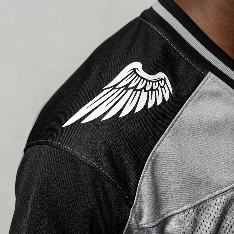 3D wing embroidery detail