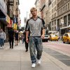 Custom Men's Oversized Boxy Mesh Panel Jersey T-Shirt