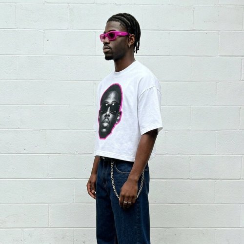 Custom Men's Oversized Boxy 100% Cotton Silk Screen T-Shirt