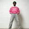 Custom Men's Oversized Boxy Embroidery Cotton-Blend T-Shirt
