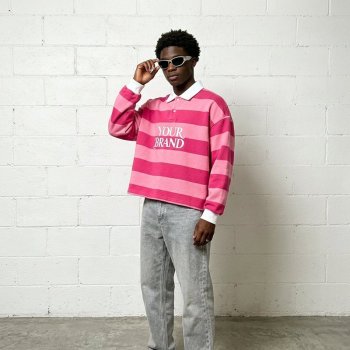 Custom Men's Oversized Boxy Embroidery Cotton-Blend T-Shirt