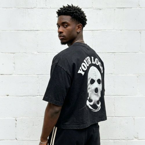 Custom Men's Oversized Boxy 100% Cotton DTG Print T-Shirt