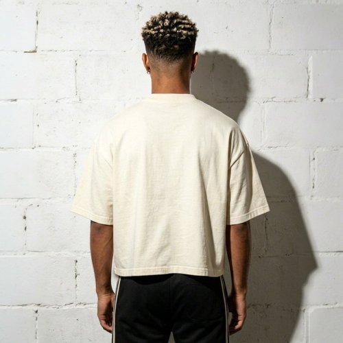 Custom Men's Oversized Boxy 100% Combed Cotton DTG Print T-Shirt