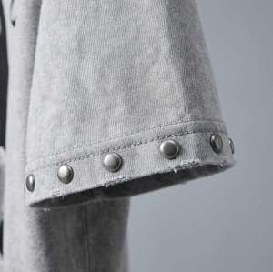 Custom Men's Oversized Boxy 95/5 Cotton-Spandex DTG Wash Rivet T-Shirt