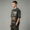 Washed DTG F1 Racing Skull Collage Oversized Tee | Distressed Frayed Edge | Streetwear Manufacturer
