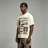 Distressed Appliqué Patchwork Printed Washed T-shirt | 100% Cotton Oversized Fit | Custom Streetwear