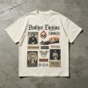 Distressed Appliqué Patchwork Printed Washed T-shirt | 100% Cotton Oversized Fit | Custom Streetwear