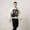 Washed DTG Fist Graphic Print Double Stripe Crew t-shirt | French Terry Oversized Crew Neck | Clothing Manufacturer