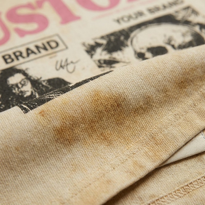 Spray Dye Puff DTG Print Vintage T-shirt