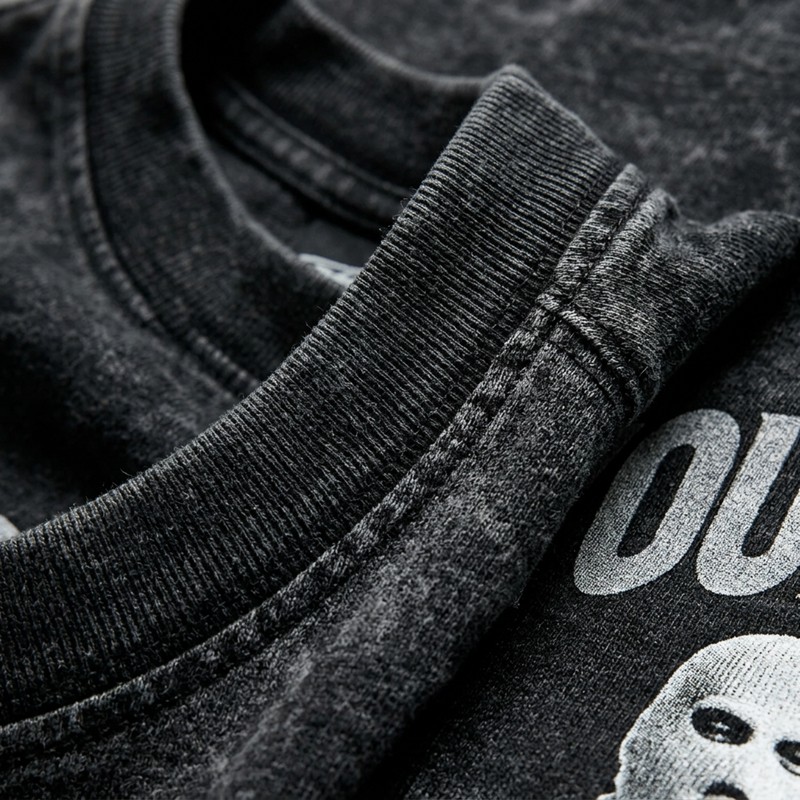 Washed DTG Print Oversize T Shirt