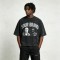 Washed DTG Print Oversize T Shirt | Vintage Acid Washed | Boxy Fit | Daily Street Hip Hop Wear | Custom Streetwear