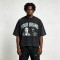 Washed DTG Print Oversize T Shirt | Vintage Acid Washed | Boxy Fit | Daily Street Hip Hop Wear | Custom Streetwear