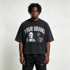 Washed DTG Print Oversize T Shirt | Vintage Acid Washed | Boxy Fit | Daily Street Hip Hop Wear | Custom Streetwear