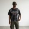 Wash Beaded Screen Print T-shirt | Vintage Acid Wash Bead Embellishment | Streetwear Manufacturer