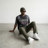 Wash Beaded Screen Print T-shirt | Vintage Acid Wash Bead Embellishment | Streetwear Manufacturer
