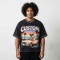 Acid Washed DTG Print Rhinestone Hotfix T-shirt | Oversized Boxy Fit | Custom Streetwear Manufacturer
