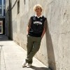 DTG Tiger Print and Screen Print Logo Applique T-shirt | Vintage Leopard Polo Jersey | OEM Streetwear